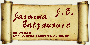 Jasmina Balzamović vizit kartica